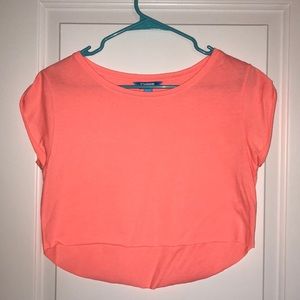 Salmon Colored Cropped Tee